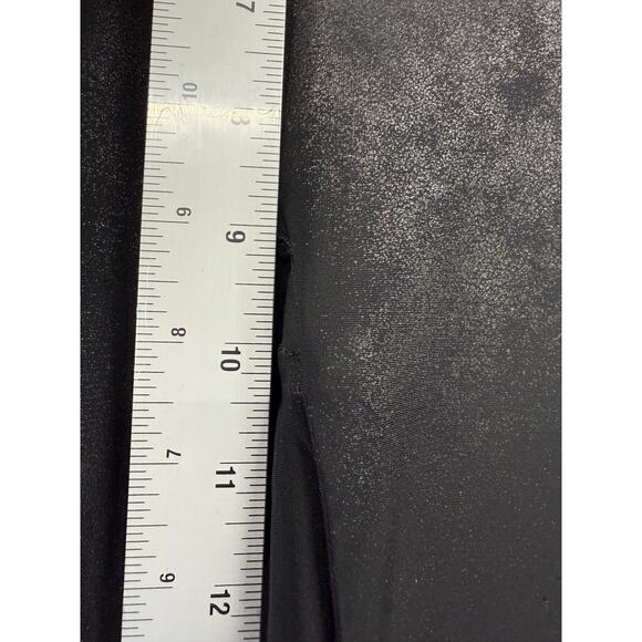 Spanx Leggings Womens Medium Quilted Faux Leather Shiny Pull on Moto Pants - Picture 8 of 9